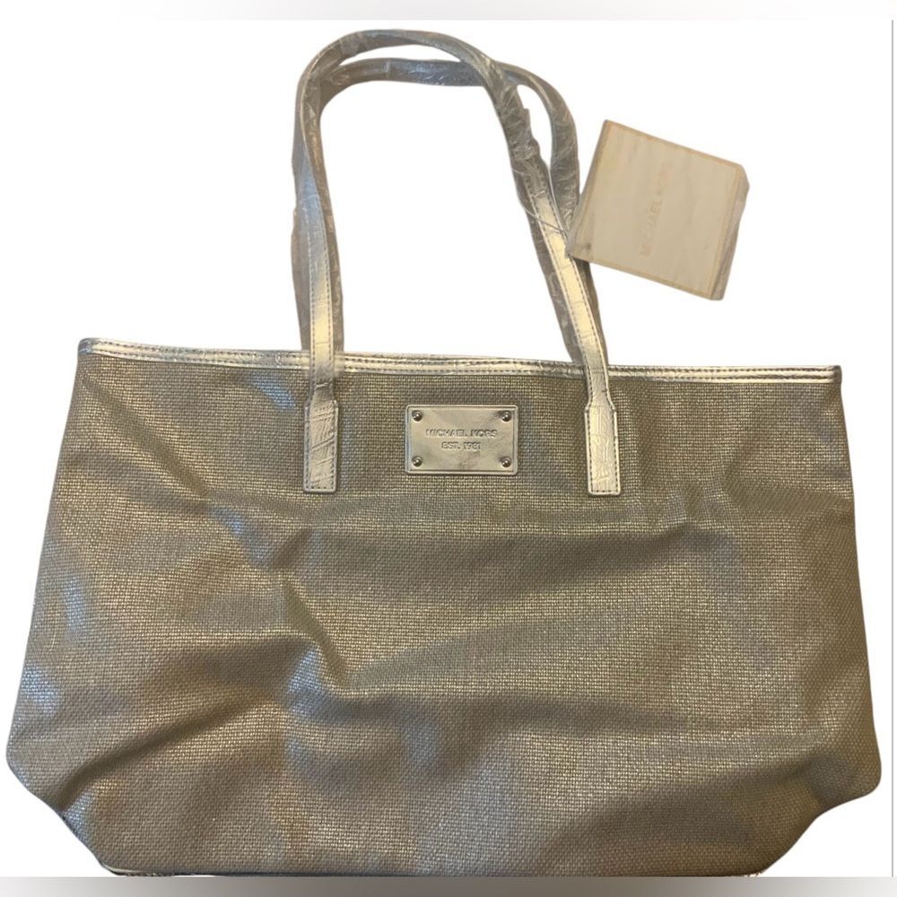 Michael Kors Silver Elegant Tote Bag